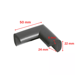 Protectie colturi Car Boy Safety 24x50x22x6mm Negru imagine