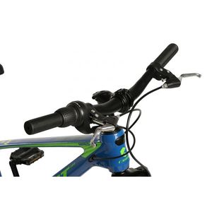 Bicicleta copii MTB Carpat Hiro 20 inch AlbastruVerde, Schimbator spate Sunrun 7 viteze, Schimbator fata Rotativ, Frana Disc fataspate, Cadru aluminiu, Furca Supensie imagine