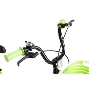 Bicicleta copii 7-10 ani Rich VerdeAlb, Roti 20 Inch, Frana fata V-Brake, Frana Spate Tambur, Roti Ajutatoare imagine