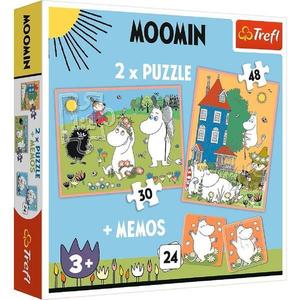 Puzzle 2 in 1 + Memos. Moomin imagine
