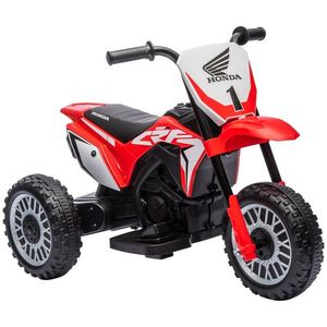HOMCOM Motocicletă Electrică pentru Copii 6V Honda CRF450RL Licențiată Roșu 3 Roți 18-36 Luni | Aosom Romania imagine