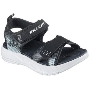 Sandale copii Skechers Microspec-splash 407034L-BKSL, 33, Negru imagine