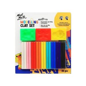 Set plastelina cu matrite 21 piese. Mont Marte imagine