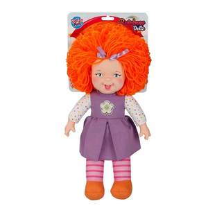 Papusa Rainbow Dolls, Dollz n More, cu par portocaliu, 45 cm imagine