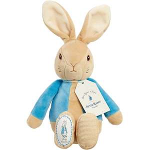 Jucarie bebe de plus Peter Rabbit, Albastru, 26 cm imagine