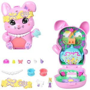 Set de joaca cu papusa si accesorii in gentuta, Polly Pocket, Garden Bunny, JCR40 imagine