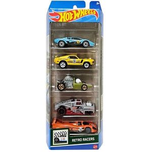 Set masinute Hot Wheels, Retro Racers, HTV50, 1: 64 (5 modele) imagine