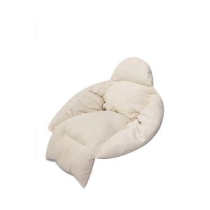 Perna pentru leagan, Ikonka, design elegant, cu extensii pentru coapse si cap, dimensiune XXL 64 x 56 x 66 cm, Ecru imagine