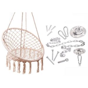Kit de montare pentru leagan tip hamac suspendat, cu prindere de plafon, din otel zincat, rezistenta 200 kg, cu carlig de prindere inclus imagine