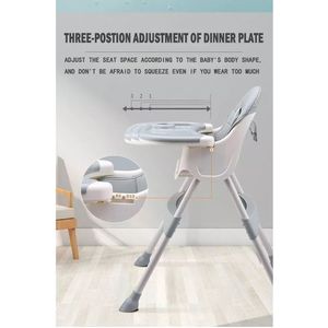 Scaun de masa pentru copii, Little Mom, transformabil, cu tavita dubla ajustabila si detasabila, cu Suport pentru picioare si centura in 5 puncte, dimensiune 62 x 77 x 92 cm, Dinner Cream imagine