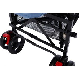 Carucior pentru copii Buf Boof sport S120 albastru cu spatar reglabil imagine
