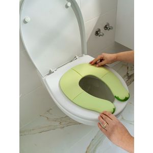 Colac pliabil pentru toaleta Kidscenter 18 luni+ verde imagine