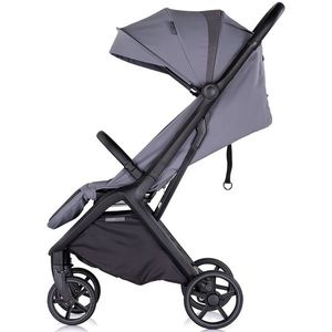 Carucior pentru copii Chipolino Diamond cloud grey, Cadru aluminiu, Spatar reglabil, suport picioare reglabil, Suspensii, greutate suportata 22 kg imagine