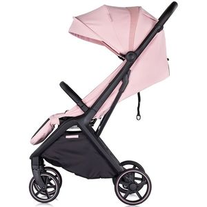 Carucior pentru copii Chipolino Diamond pink marshmallow, Cadru aluminiu, Spatar reglabil, suport picioare reglabil, Suspensii, greutate suportata 22 kg imagine