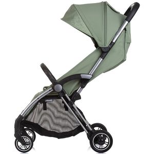 Carucior pentru copii Chipolino Illusion basil, Pliere automata, Spatar reglabil, bara de protectie detasabila, Suport picioare reglabil, greutate suportata 22 kg imagine