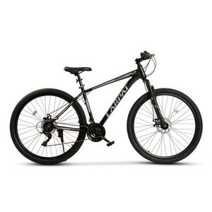 Bicicleta MTB Carpat Spartan C2999G NegruGri, roti 29 inch, cadru aluminiu, 21 viteze, echipare Shimano, frane disc mecanice, manete rotative imagine
