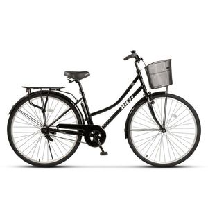 Bicicleta City Rich Dunarea R2892A NegruAlb, roti 28 inch, inaltime utilizator 165-195 cm, greutate suportata 120 kg imagine