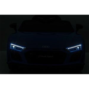 Masinuta electrica copii 12V 70W cu scaun din piele si roti EVA Audi R8 Red, bluetooth, display, usi cu deschidere, sarcina maxima 30 kg imagine