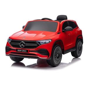 Masinuta electrica pentru copii cu licenta Mercedes Benz EQA 4x4 Red, Telecomanda 2, 4G, Roti EVA, Scaun din piele, 4 motoare x 25w, Faruri si stopuri cu lumini LED, Deschidere usi, Acumulator 12V imagine