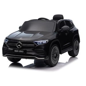 Masinuta electrica pentru copii cu licenta Mercedes Benz EQA 4x4 Black, Telecomanda 2, 4G, Roti EVA, Scaun din piele, 4 motoare x 25w, Faruri si stopuri cu lumini LED, Deschidere usi, Acumulator 12V imagine