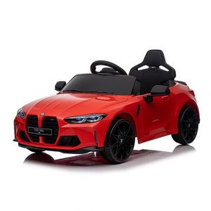 Masinuta electrica pentru copii cu licenta BMW M4 Red 12V 110W cu Telecomanda 2.4G, Roti EVA, Deschidere usi, Unitate audio, Pornire la buton, Lumini LED, Acumulator 12V7Ah imagine