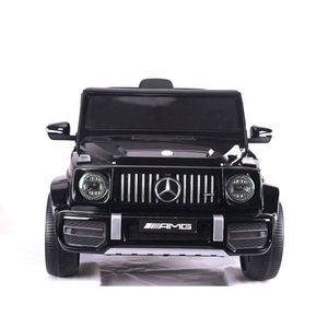 Masinuta electrica pentru copii cu licenta Mercedes Benz AMG G63 Black cu telecomanda 2.4G, 2 motoarex30w, Roti EVA, Scaun din piele, Deschidere usi, Lumini LED, Sistem troller, Suspensii, Volan cu functii, Pornire la buton imagine
