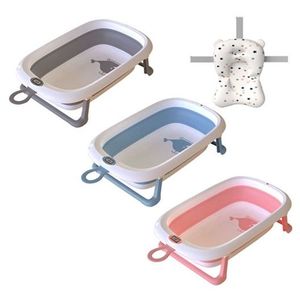 Set cadita pliabila pentru copii Little Mom, cu termometru integrat, dimensiune 85.5 x 20 x 47 cm, si Hamac ergonomic inclus, Grey Whale imagine