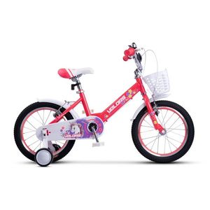 Bicicleta pentru copii Velors V1602A Roz, varsta 4-6 ani, roti 16 inch, greutate suportata 60 kg, inaltime utilizator 100-115 cm imagine