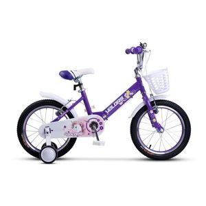 Bicicleta pentru copii Velors V1602A Mov, varsta 4-6 ani, roti 16 inch, greutate suportata 60 kg, inaltime utilizator 100-115 cm imagine