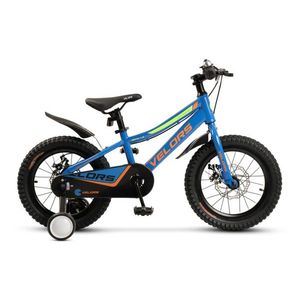 Bicicleta pentru copii Velors V16345A AlbastruVerde, varsta 4-6 ani, roti 16 inch, greutate suportata 50 kg, intre 100-115 cm imagine