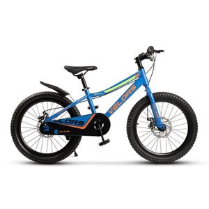 Bicicleta pentru copii Velors V20345A AlbastruVerde, varsta 7-10 ani, roti 20 inch, greutate suportata 80 kg, inaltime utilizator 110-140 cm imagine