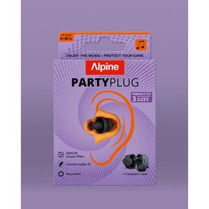 Dopuri de urechi cu filtru muzical pentru festivaluri si concerte, 3 dimensiuni incluse (SML), protectie zgomote SNR 19dB, reutilizabile, negre, imagine