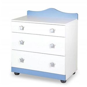 Comoda de infasat Klups Prince AlbAlbastru 92x48x80 cm imagine