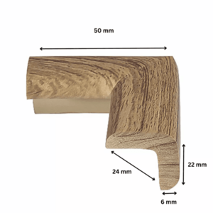 Protectie colturi Car Boy Safety din spuma culoarea lemnului inchis 24x50x22x6 mm imagine