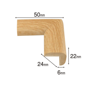Protectie colturi Car Boy Safety din spuma culoarea lemnului deschis 24x50x22x6 mm imagine