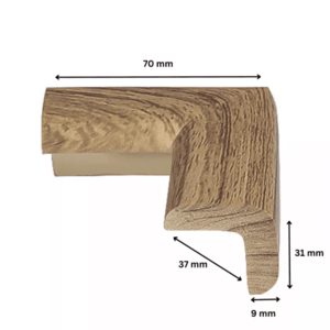 Protectie colturi Car Boy Safety din spuma culoarea lemnului inchis 37x70x31x9 mm imagine