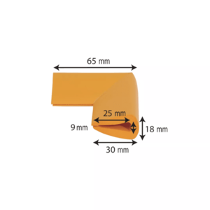 Protectie muchii Car Boy Safety din spuma negru 18x65x30x9 mm imagine