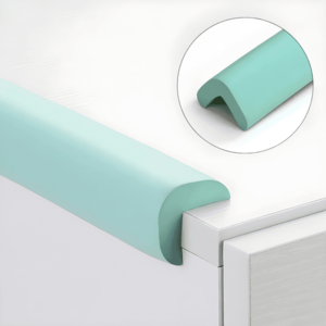 Set 2 benzi protectie muchii si margini Car Boy Safety din spuma verde pastel 24x900x22x6 mm imagine