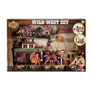 Set figurine, Wild West Hero, Cowboy si Indieni, Sheriff Office imagine