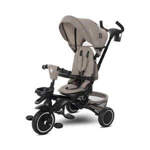 Tricicleta multifunctionala, pliabila, Lorelli Freccia, sezut rotativ 360 grade, Beige and Black imagine