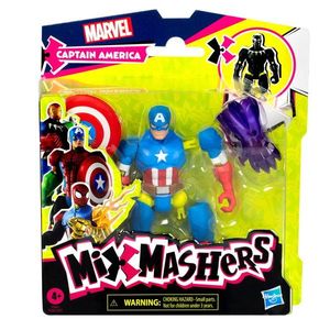 Figurina articulata, Marvel Avengers, Mixmashers, Captain America, F9267 imagine