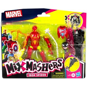 Figurina cu accesorii, Marvel Spiderman, Mixmashers, Iron Spider, F9217 imagine