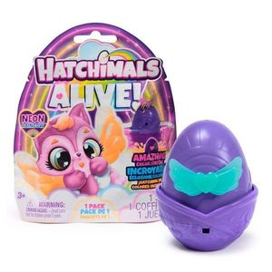 Figurina surpriza, Hatchimal, Alive Neon Rainbow, 6072752 imagine