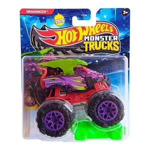 Masinuta Hot Wheels, Monster Truck, Dragonizer 2025, JCD99 imagine