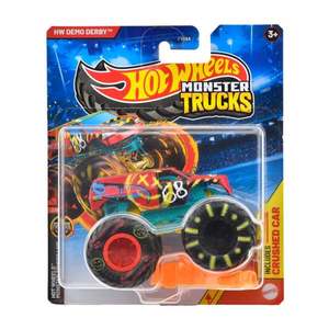 Masinuta Hot Wheels, Monster Truck, Demo Derby, JDP72 imagine