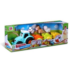 Tractor cu remorca + figurina fermier imagine