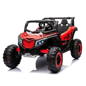 UTV electric Kinderauto Warrior 4x4, 120W, 12V, 7Ah, pentru copii 2-6 ani, echipare Premium, rosu imagine