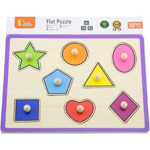 Puzzle cu maner - forme geometrice imagine