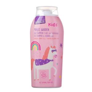 SHORT LIFE - Sampon si Gel de Dus Natural pentru Copii cu Vanilie si Ceai Verde - Biobaza Kids Magic Garden 2in1 Shampoo&Shower Gel, 250 ml imagine