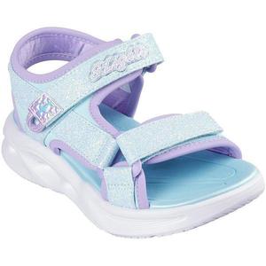 Sandale copii Skechers Sola Glow Sandal 303024L-LBLV, 33, Albastru imagine